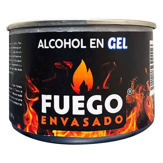 Fuego Envasado alcohol en gel