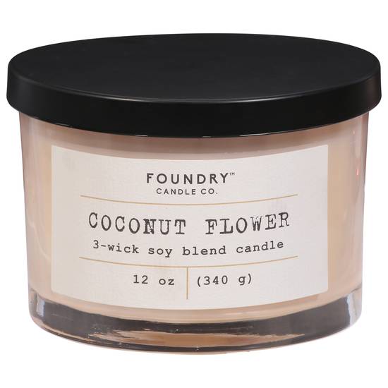 Foundry Candle Co. 3-wick Soy Blend Coconut Flower Candle
