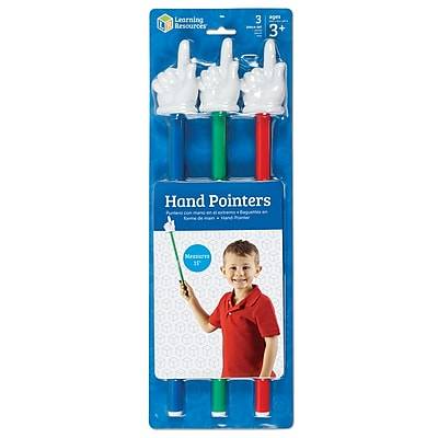 Learning Resources Hand Pointer For 3+ Ages, 15", Assorted (3 ct)