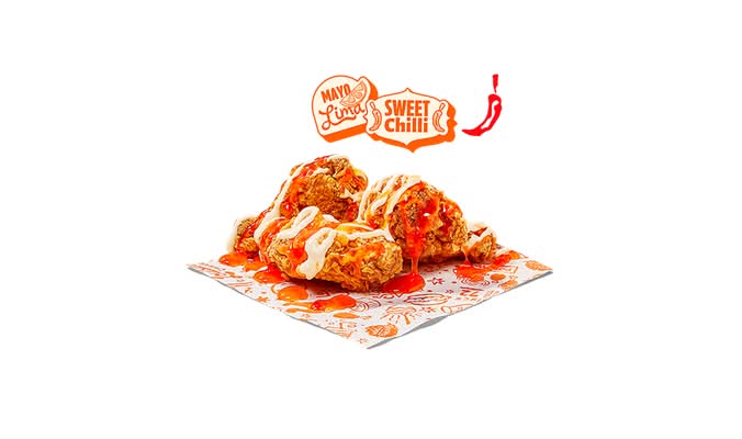 3 Alitas Mayo Lima & Sweet Chili