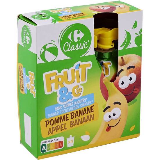 Carrefour Classic' - Compote de fruits (pomme - banane)
