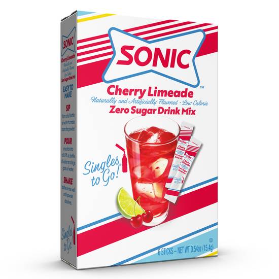 Sonic Drink Packets, Cherry Lime - 0.54 oz