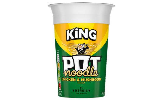 Pot Noodle King Chicken & Mushroom 114g