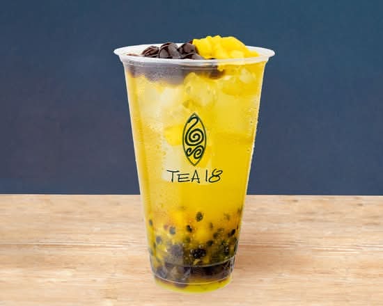 タピオカtea 📍馬祖新村 桃園機場店 Honey Peach Oolong Tea w/boba
