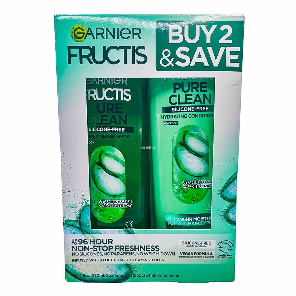 Garnier Pure Clean Everyday Shampoo and Conditioner (12 fl oz, 2 ct)