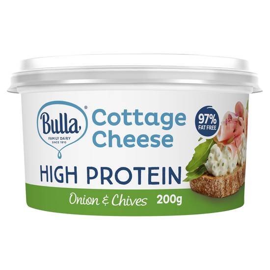 Bulla Dairy Low Fat Onion & Chives Cottage Cheese 200g