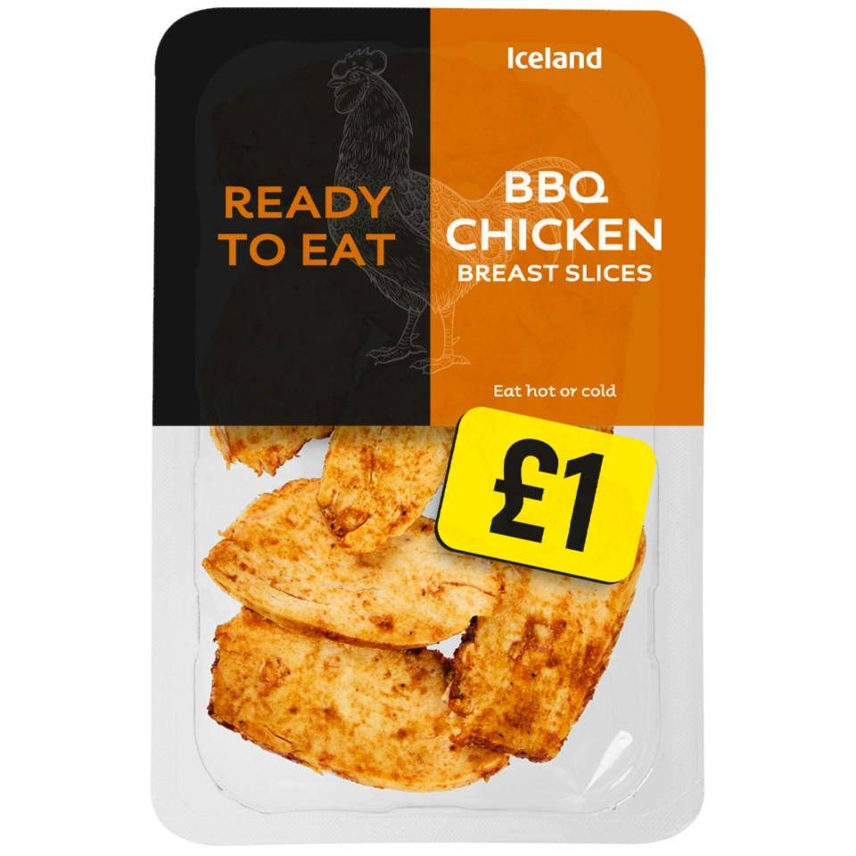 Iceland 90g BBQ Chicken Slices