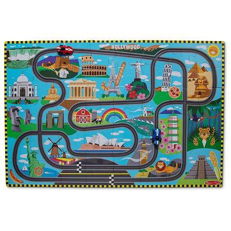 Melissa & Doug Race Track Floor Puzzle - 1.0 ea