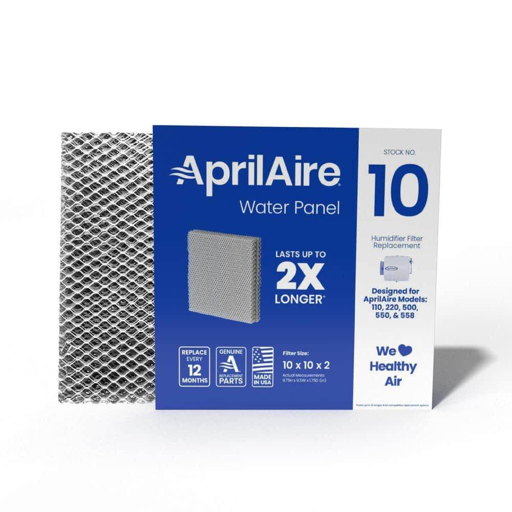 Aprilaire 10 Replacement Water Panel For Whole-House Humidifier Models 110,220,500,500A, 500M, 550,550A, 558