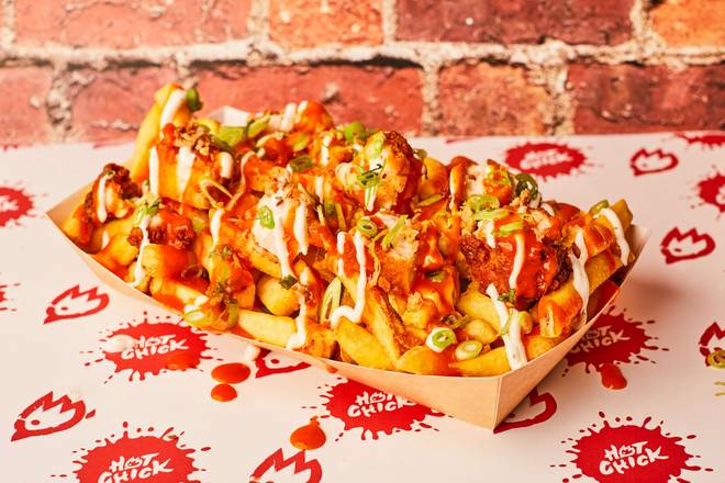 Honey Buffalo & Ranch Chicken Loaded Fries