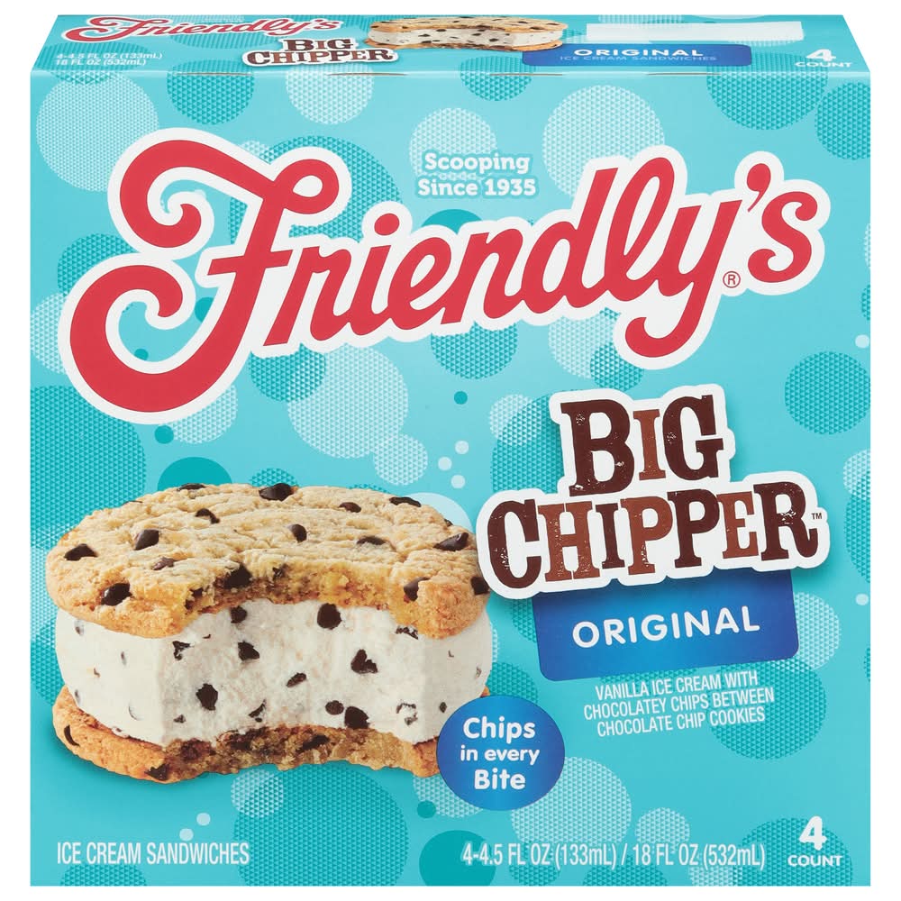 Friendly's Big Chipper Ice Cream Sandwiches (18 fl oz)