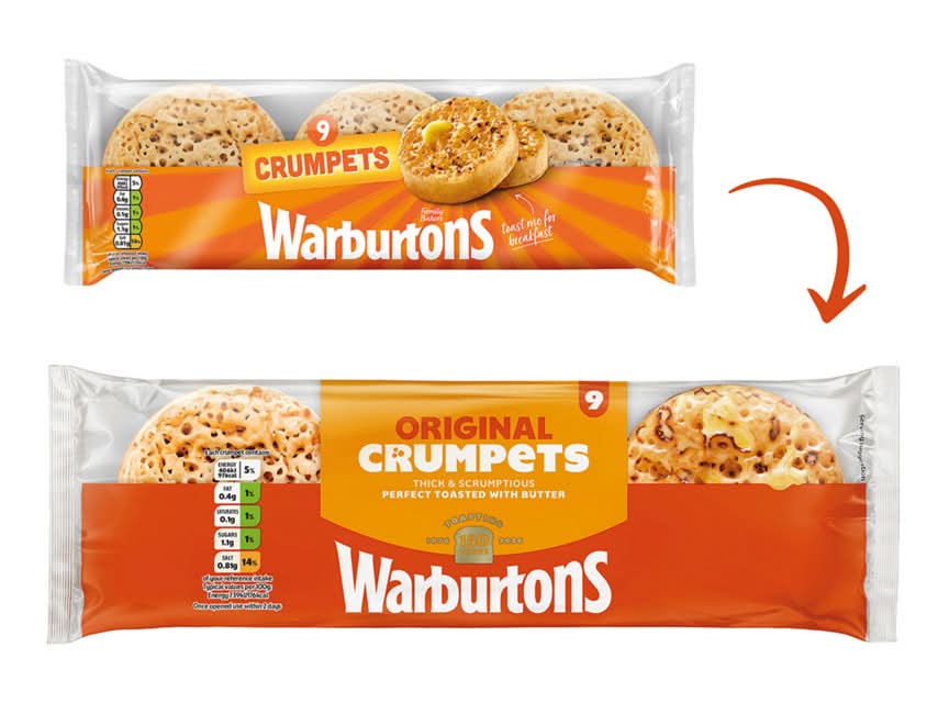 Warburtons Deliciously Fluffy Crumpets (9 pack)