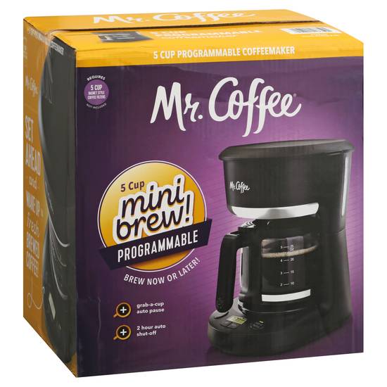 Mr. Coffee 5 Cup Programmable Mini Brew Coffeemaker