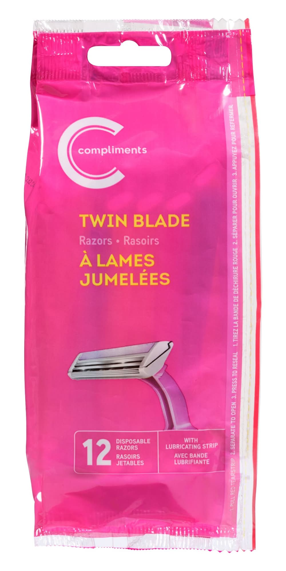 Compliments Womens Twin Blade Razors