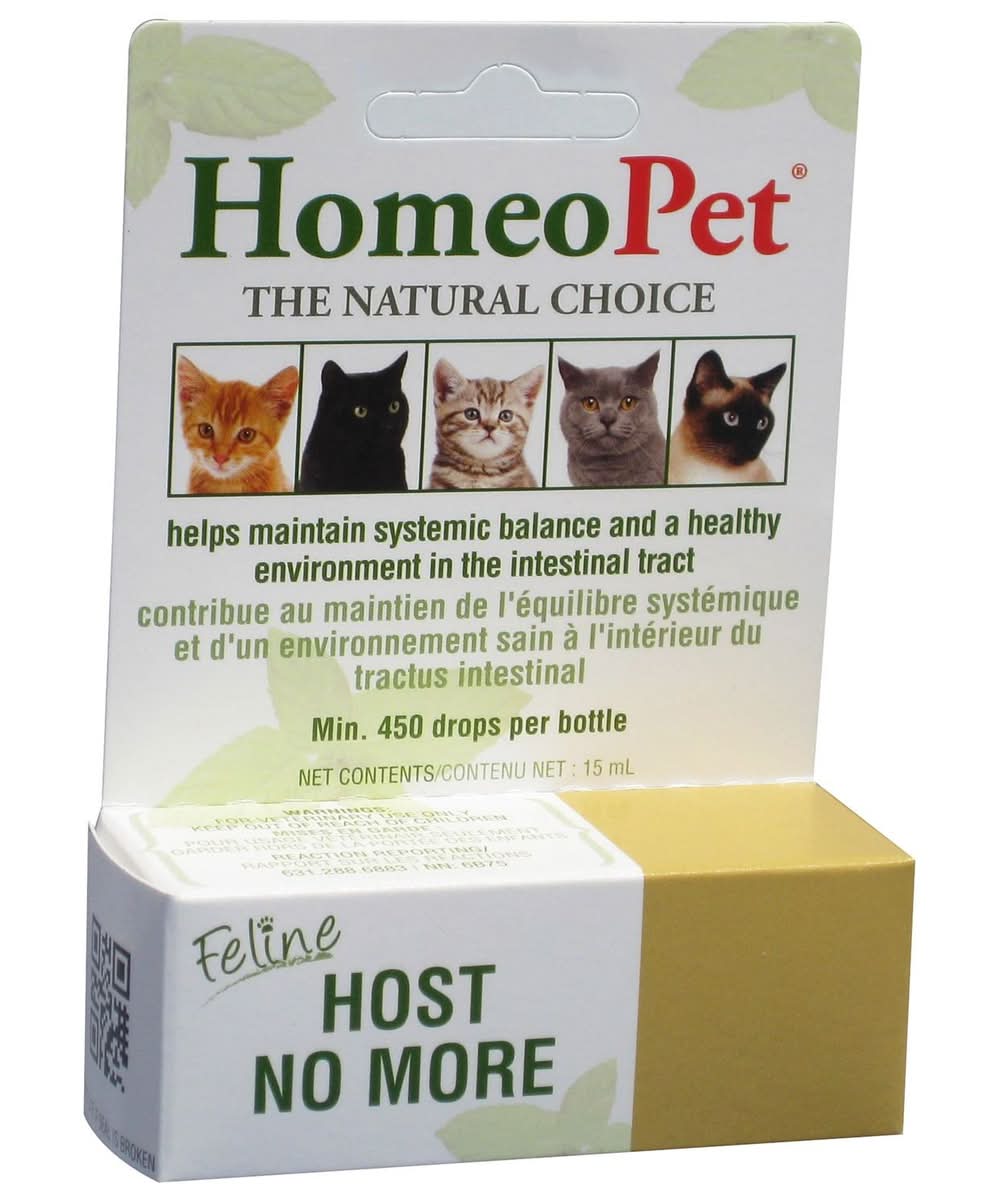 HomeoPet Feline Host No More, 0.5 oz