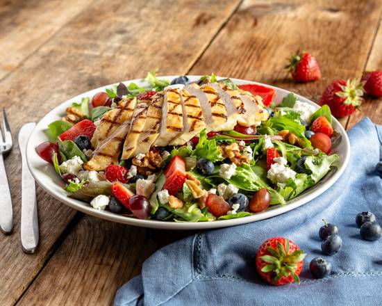 Berry & Goat Cheese Salad With Chicken