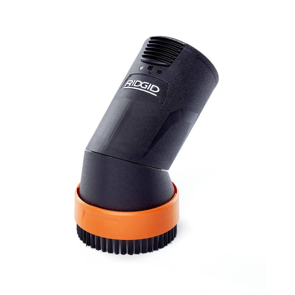 Ridgid 2-1/2 In. Nxt Max Locking Rotating Dusting Brush Accessory Shop Vac Attachment For Ridgid Nxt Wet Dry Vacuums