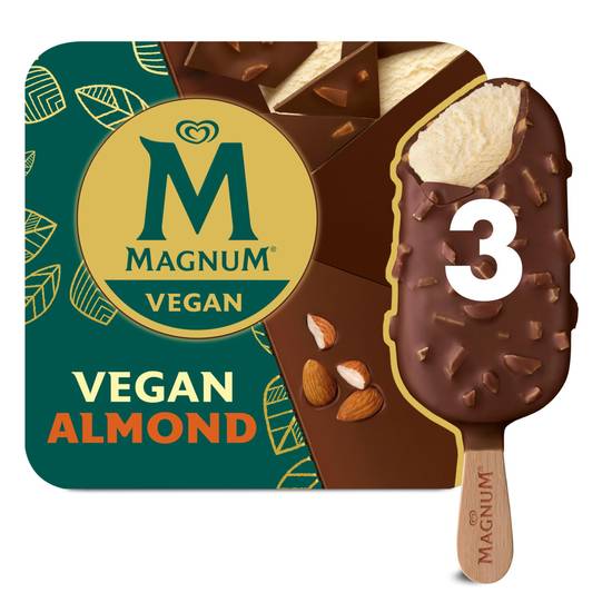 Magnum Vegan Almond Ice Cream Sticks 3x90ml