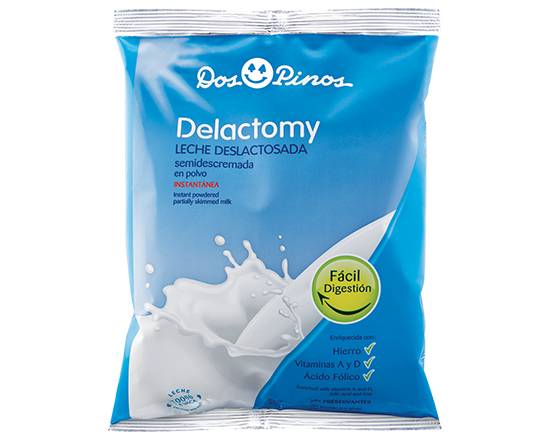 Dos pinos leche delactomy en polvo semidescremada