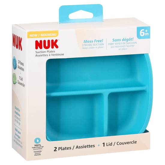 Nuk 6+ Months Suction 2 Plates and Lid