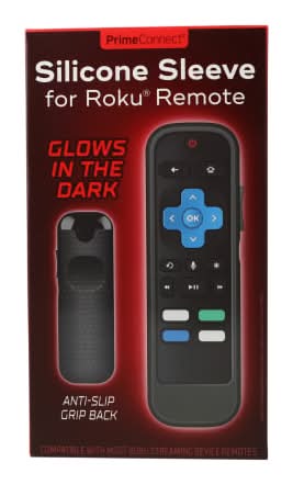Glow in The Dark Silicone Sleeve For Roku® Remote Black