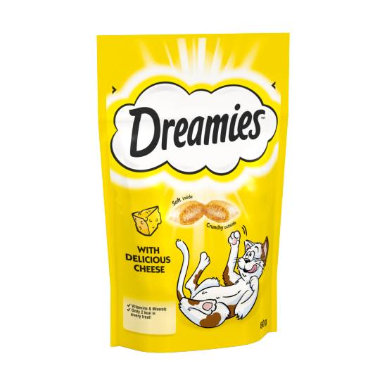 Dreamies Cat Treat Biscuits With Cheese (60g)