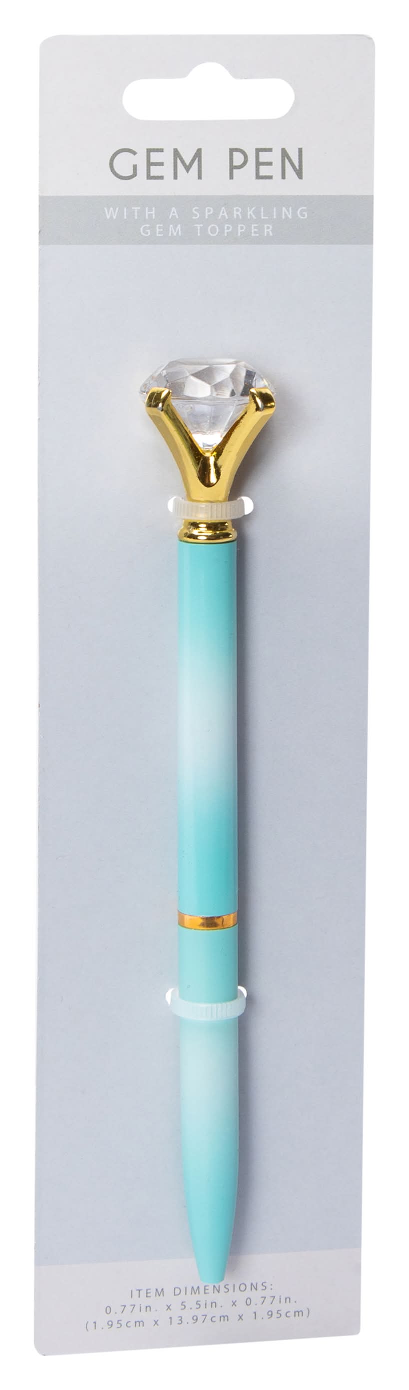 Gem Topper Pen Blue