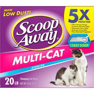 Scoop away arena para gatos aglutinante