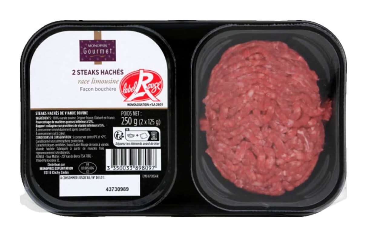 Monoprix Gourmet - Steaks hachés facon bouchère (2)