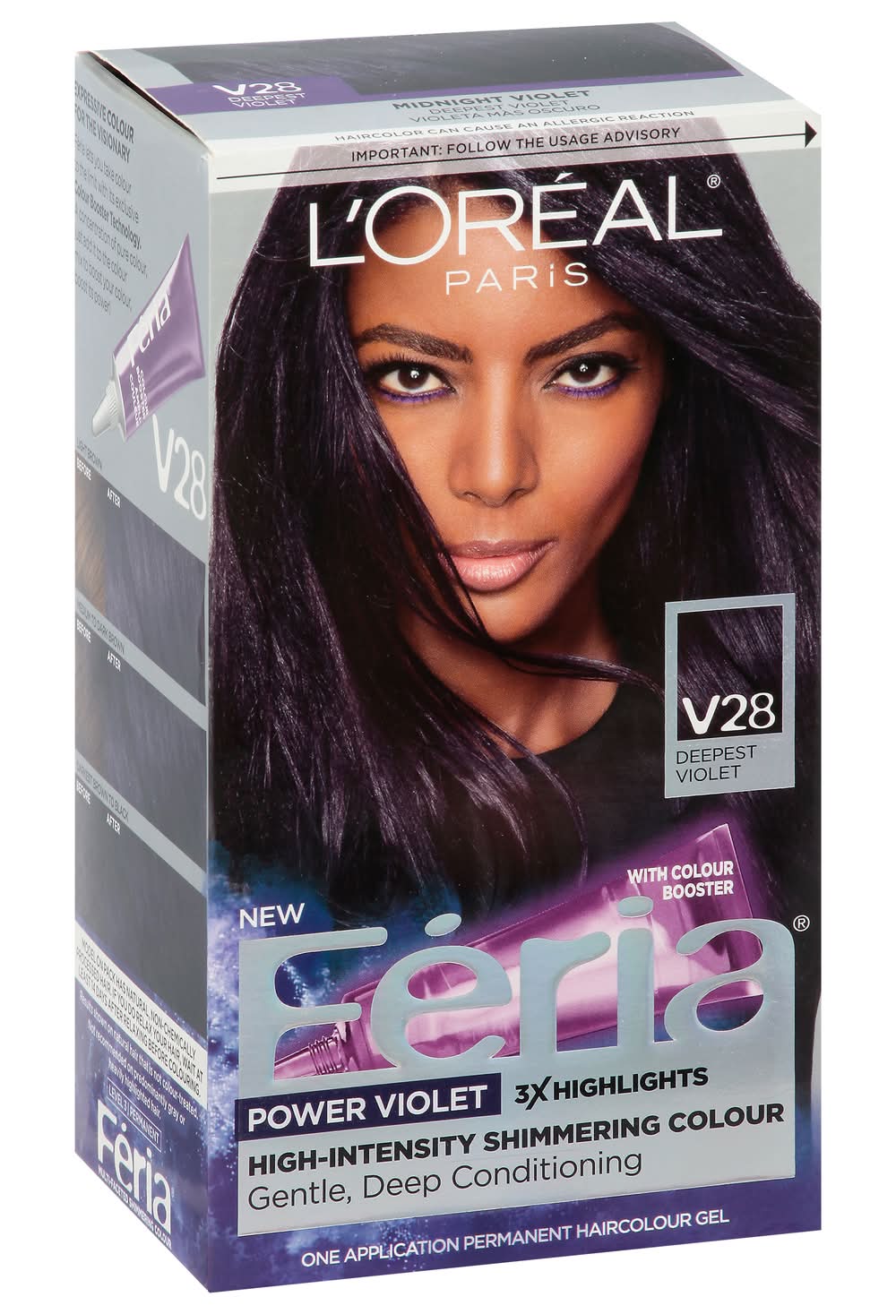 L'Oréal Feria Deepest Violet V28 Permanent Haircolour Gel (0.7 lbs)