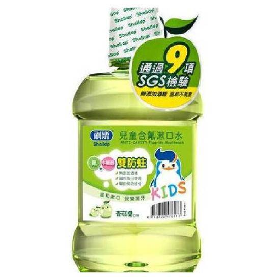 刷樂兒童含氟漱口水-青蘋果口味500ml