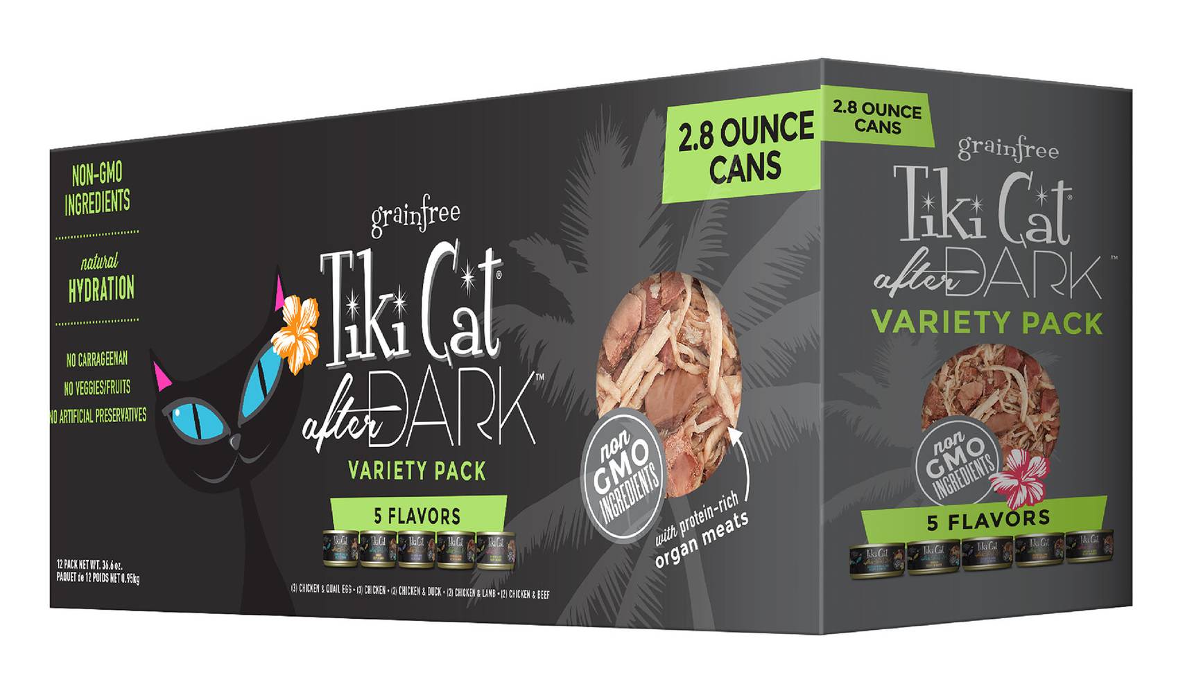 Tiki Cat After Dark Variety pack Wet Cat Food (33.6 oz, 12 ct)