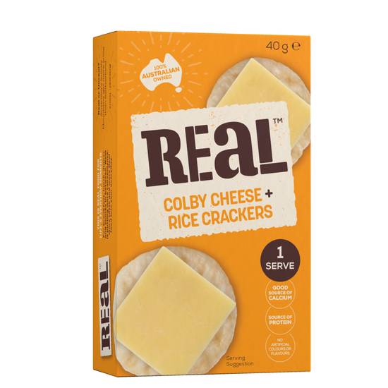 Real Dairy Colby Cheese & Crackers 40g