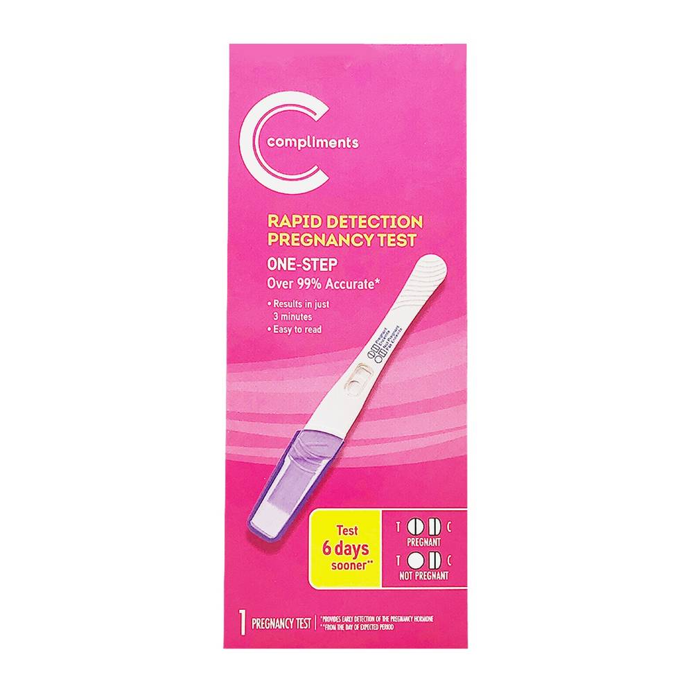Compliments Rapid Detection Pregnancy Test