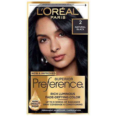 L'oréal Superior Preference Luminous Fade Defying Permanent Hair Color (2 natural black)