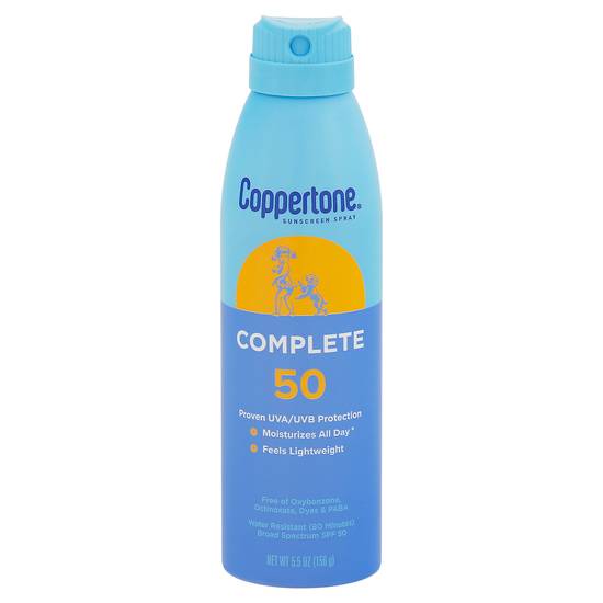 Coppertone Complete Sunscreen Spray Spf 50