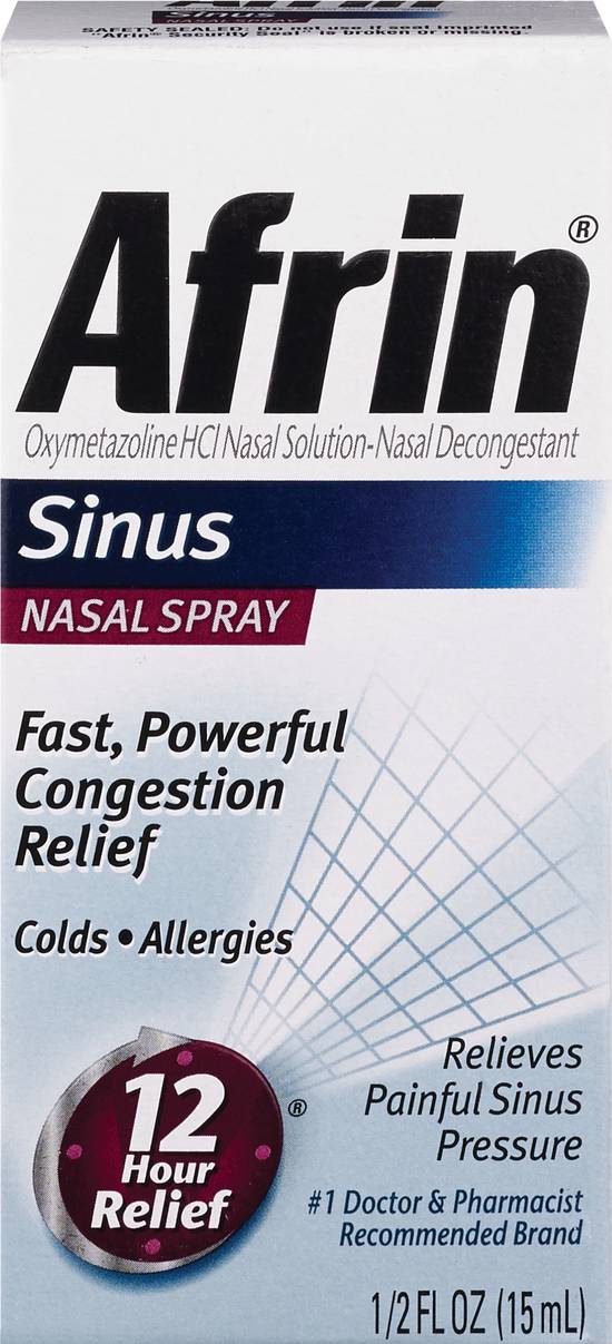 Afrin Allergy Sinus Nasal Spray, Congestion Relief, 1 CT, 0.5 OZ