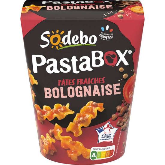 Sodebo Pasta Box Fusilli à la bolognaise VBF 330g