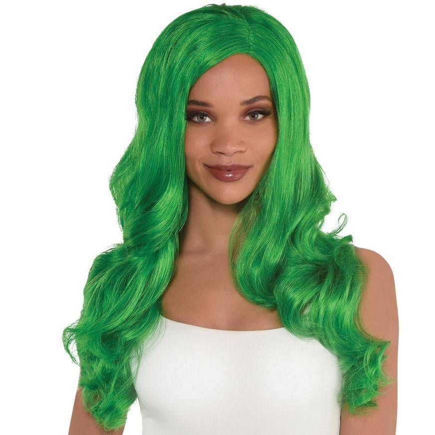 Green Long Glam Wig