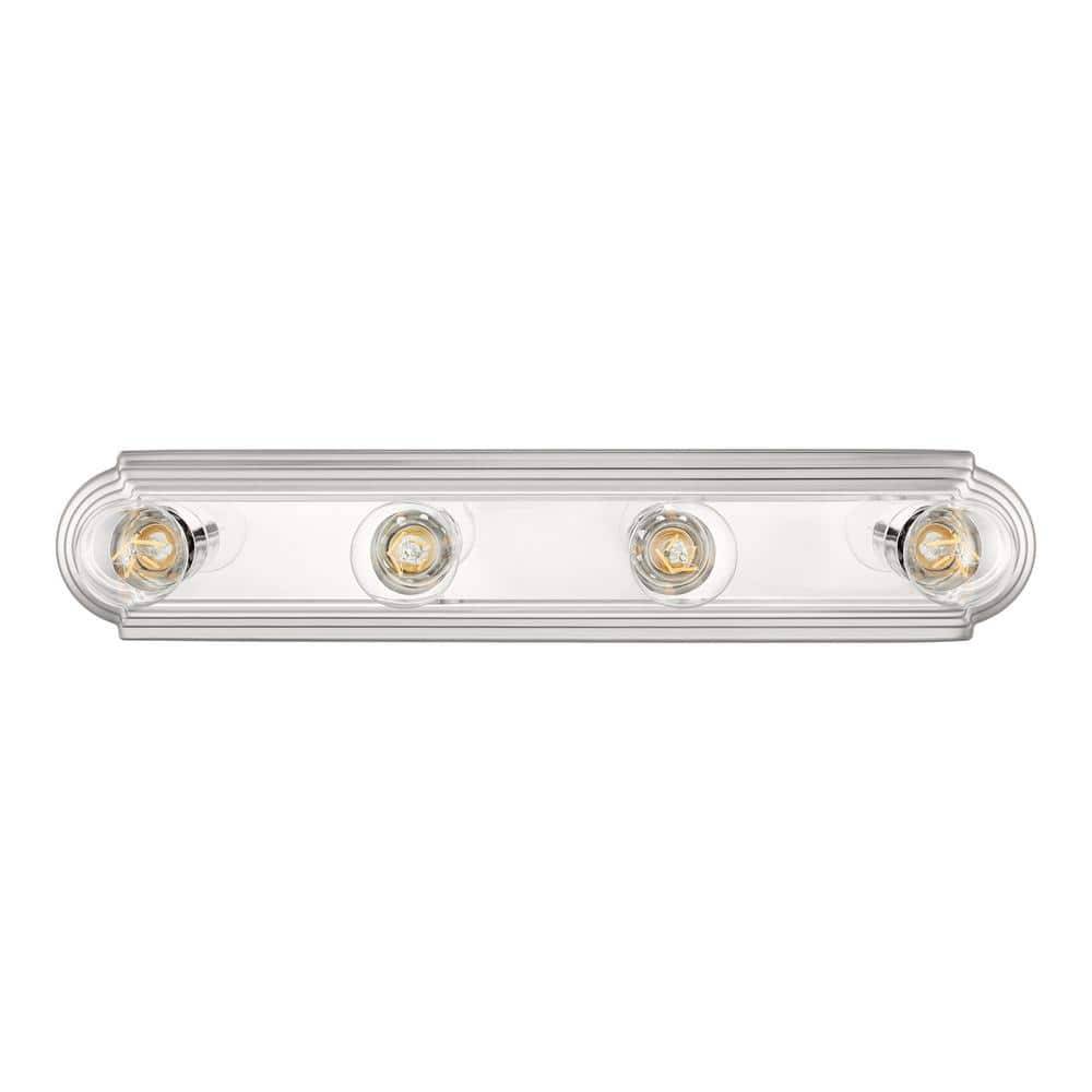 Hampton Bay 24 In. 4-Light Chrome Vanity Light