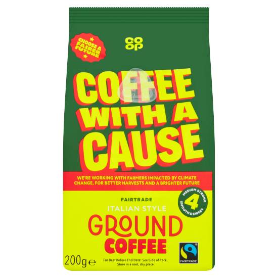 Co-Op Fairtrade Italian Style Ground Coffee 200g