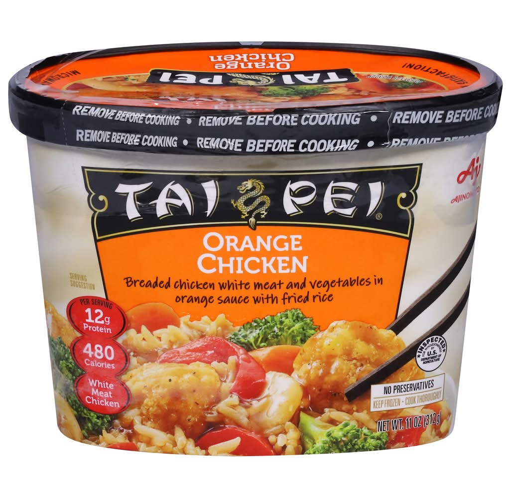 Tai Pei Fried Rice Meal Bowl, Orange Chicken & Vegetables (11 oz)