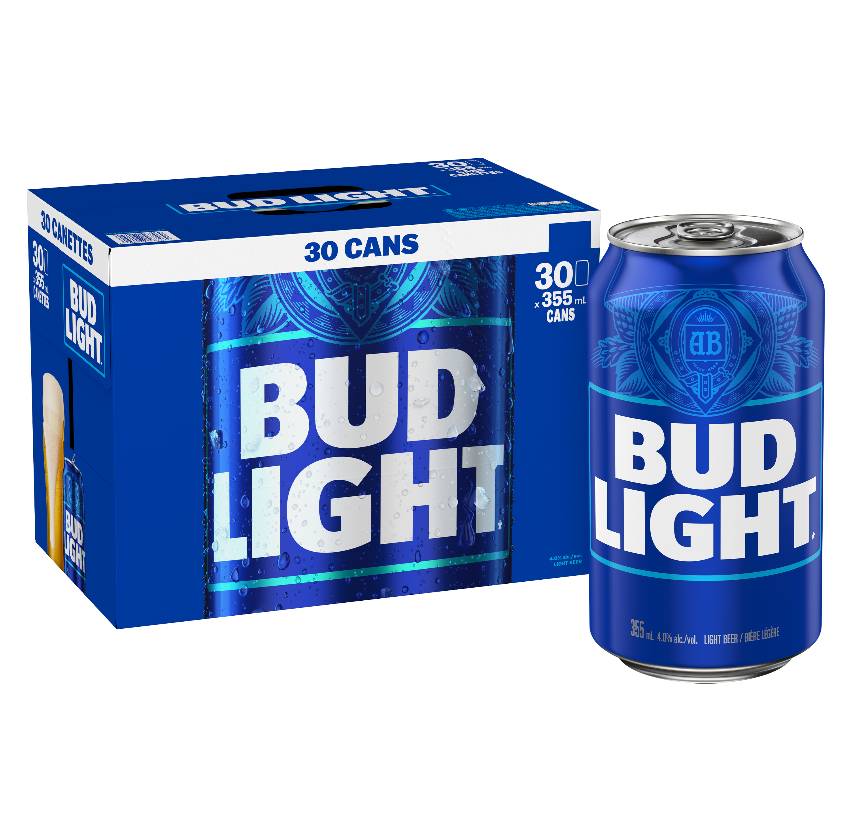 Bud Light  (30 Cans, 355ml)