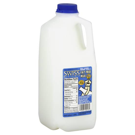 Swiss Dairy Fat Free Milk (1/2 gal)