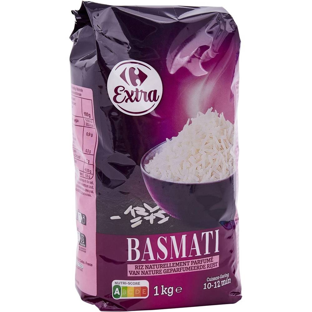 Riz Basmati CARREFOUR EXTRA - le paquet d'1Kg