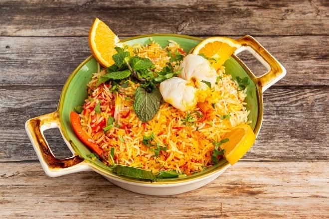 Menu légumes biryani