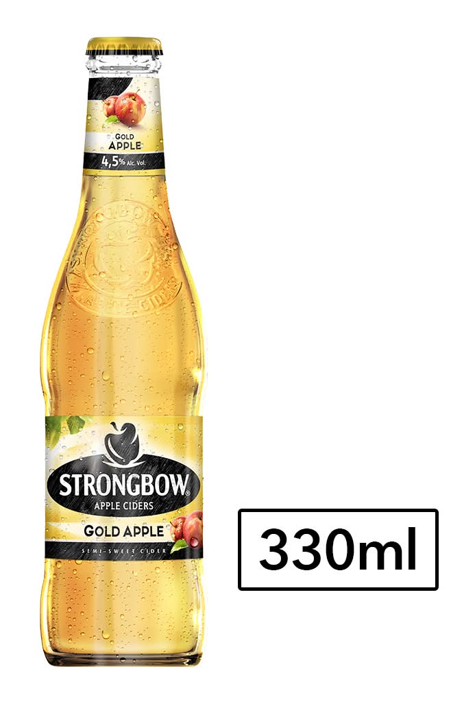 Strongbow · Sidra de manzana gold (330 ml)