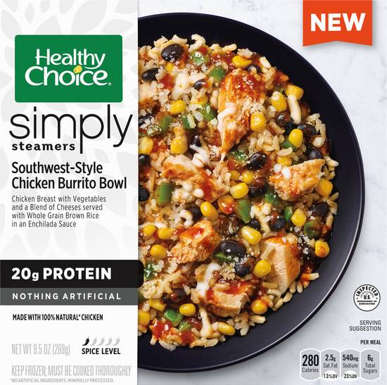 Healthy Choice Simply Steamers South-West Style Burrito Bowl