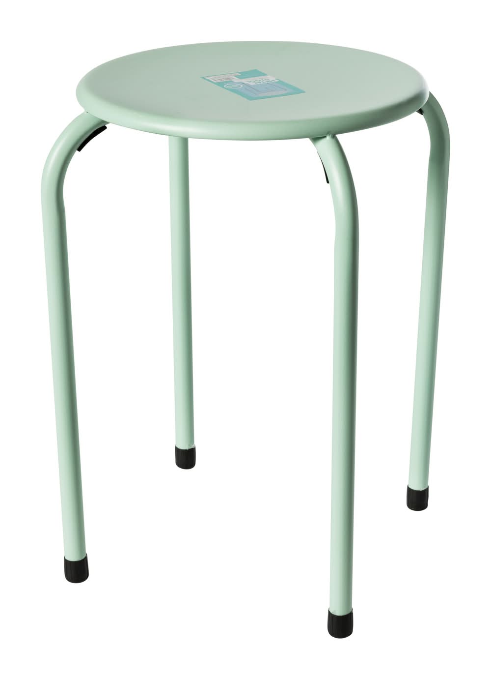 Solid Color Metal Stool 11in x 17in Green