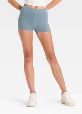 Women's High-Rise Bike Shorts - Wild Fable™ Slate Blue XL